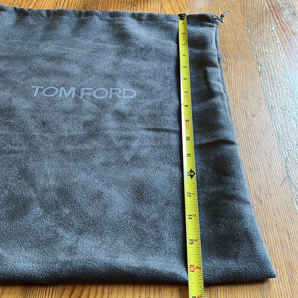 Tom Ford Gray Suede Large Shoe Boot Purse Dust Bag, 14x16.5 - Picture 5 of 7